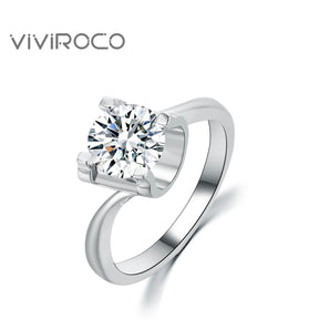 Free Shipping 2 ct Mossinate 925 Silver Ring Buy 1 Get 6 Jewels