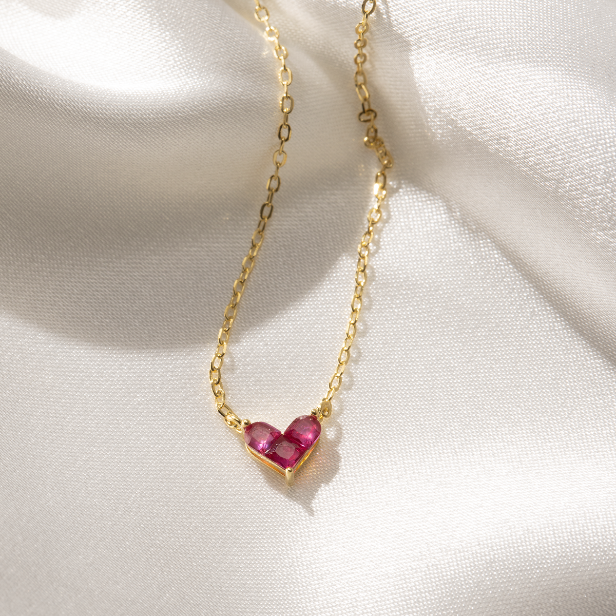 Ruby Heart Necklace