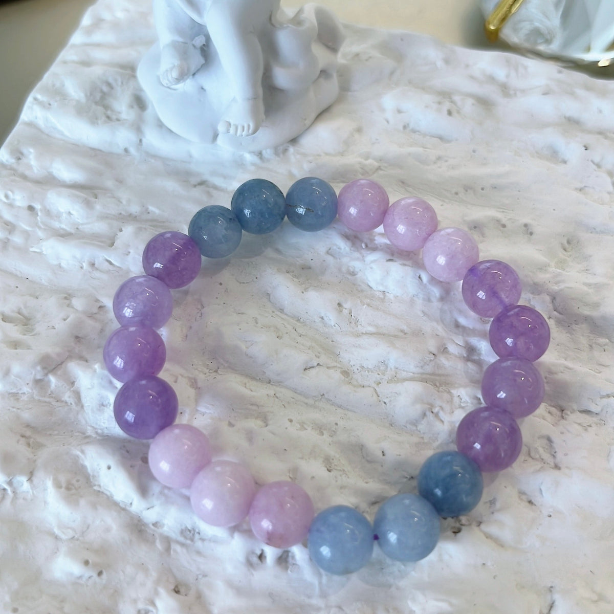 Lavender Morganite Crystal Bracelet