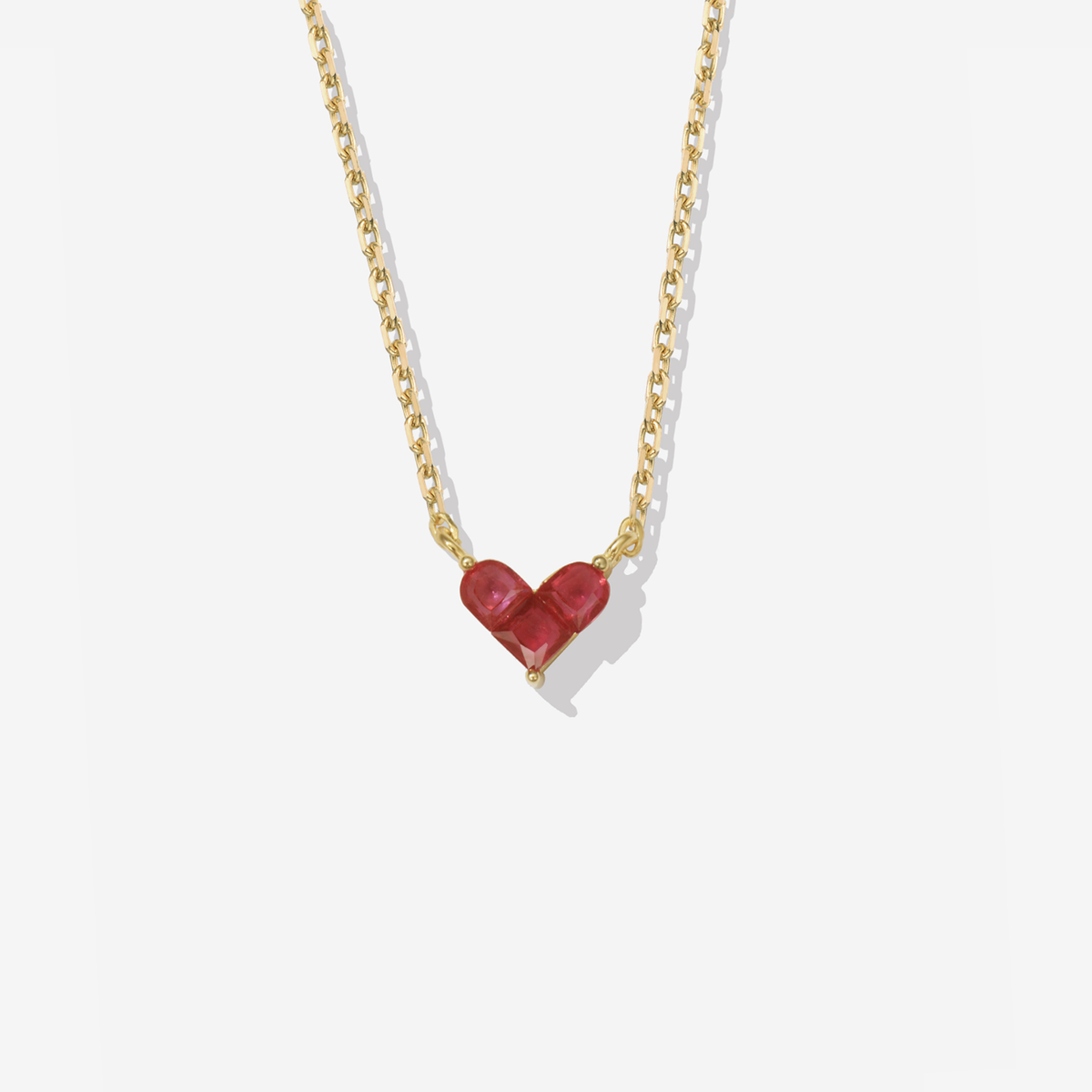 Ruby Heart Necklace