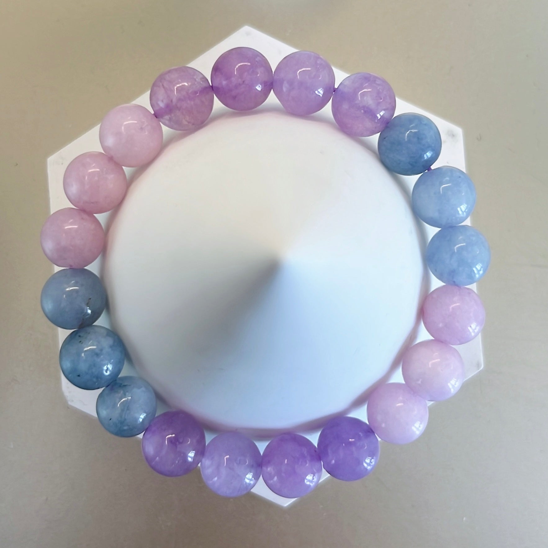 Lavender Morganite Crystal Bracelet