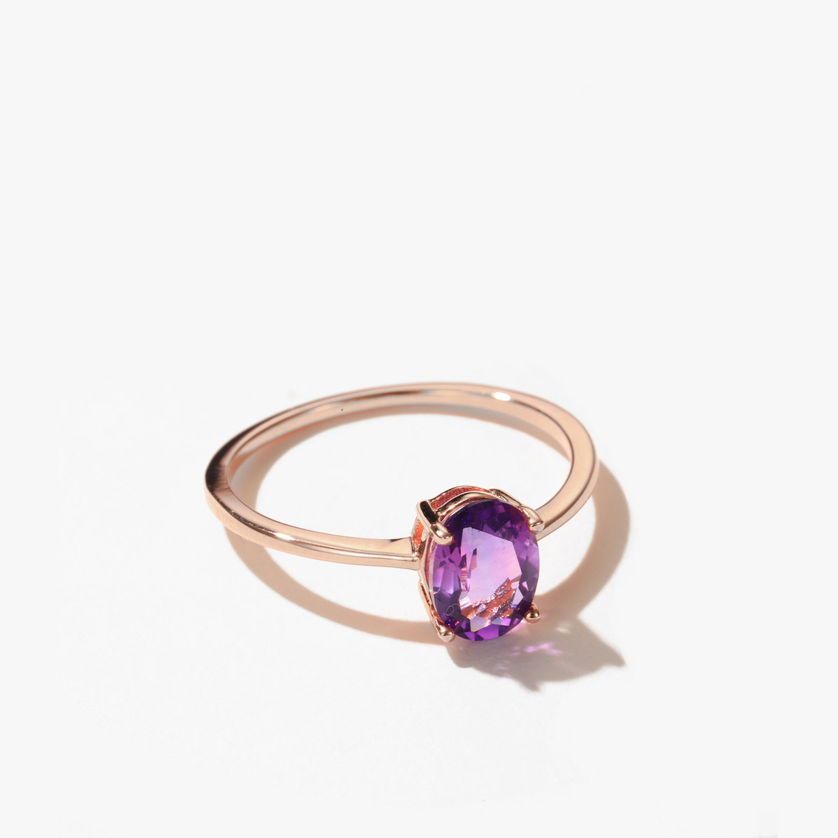 Rosy Amethyst Ring